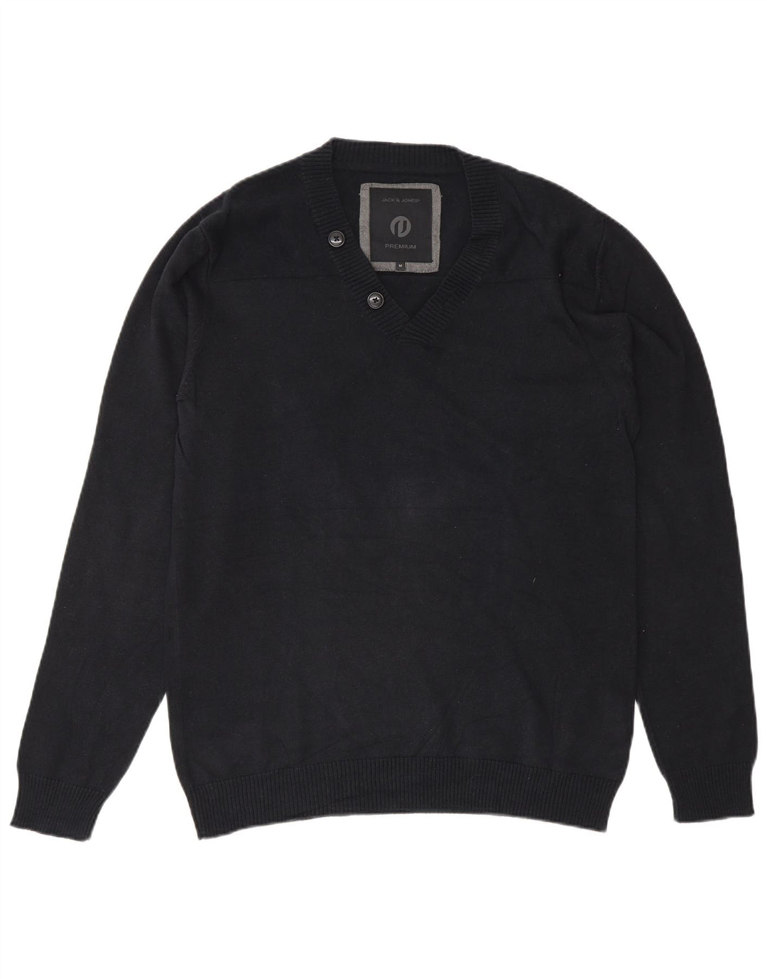 Jack & Jones Herre Premium V-hals sweater Medium marineblå bomuld