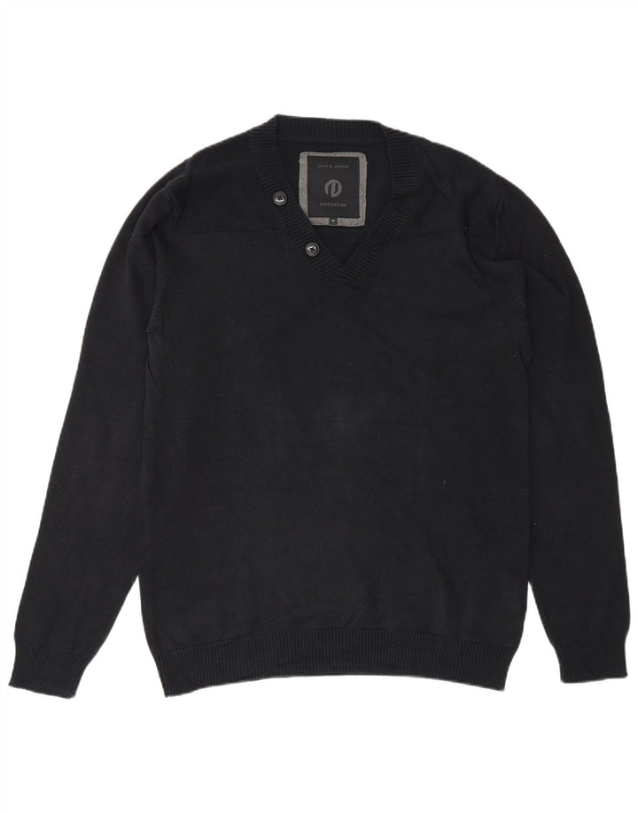 Jack & Jones Herre Premium V-hals sweater Medium marineblå bomuld