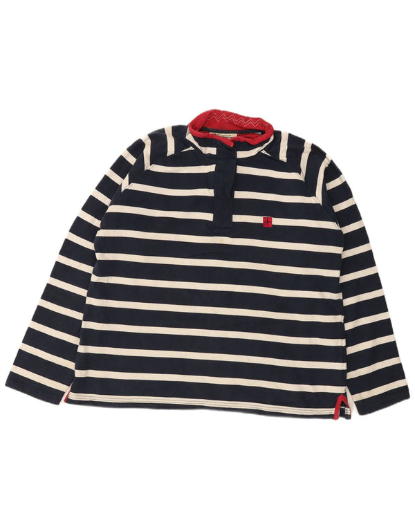 Mountain Warehouse Dame Sweatshirt Jumper UK 20 2XL Marineblå Stribet