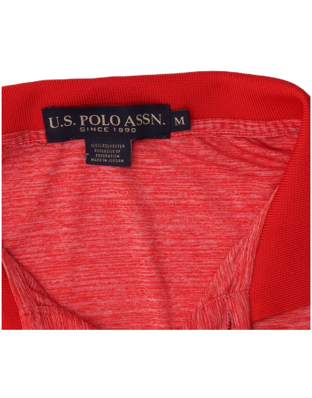 U.S. Polo Assn. Herreskjorte Medium Rød Flecked Polyester