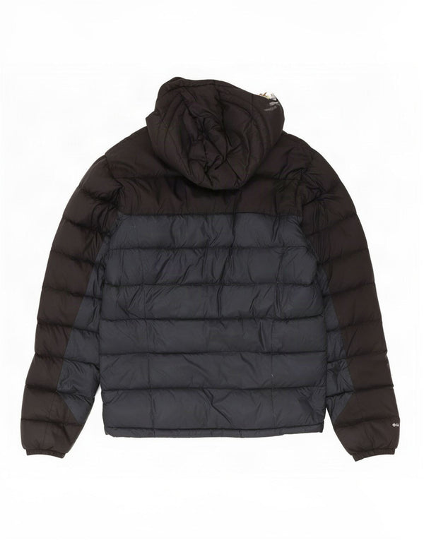 Rab Herre hættepolstret jakke UK 36 Small Navy Blue Colourblock Polyamid