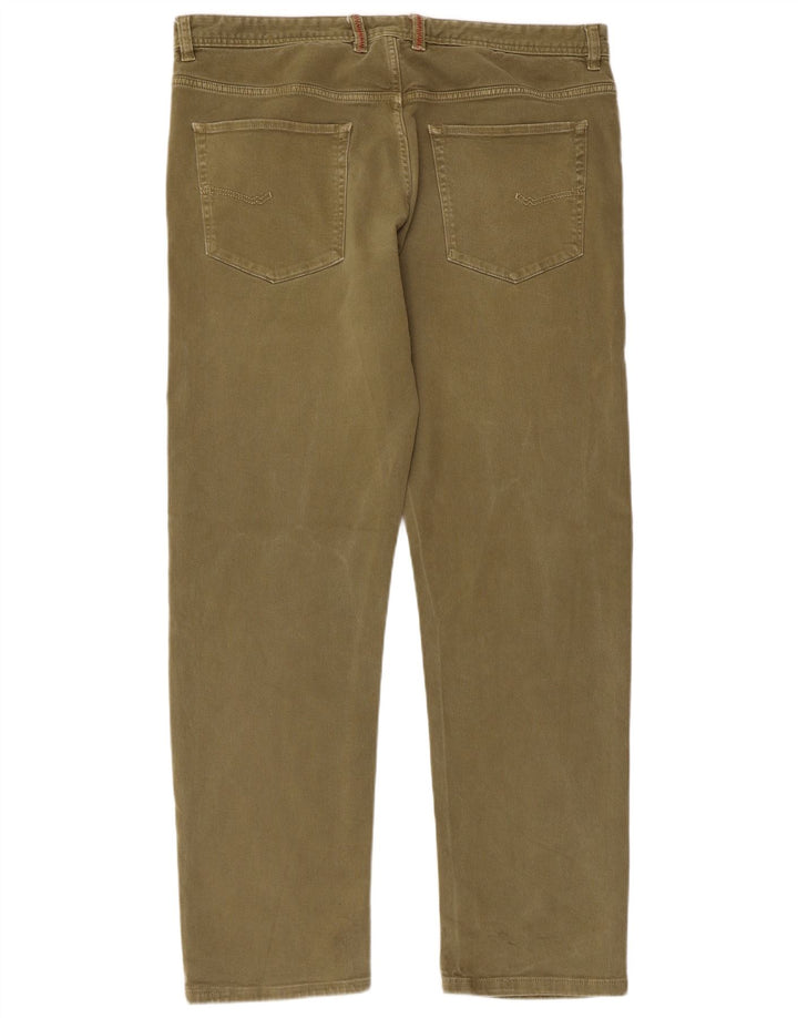 WHITE STuff Straight jeans til mænd W38 L32 Khaki Bomuld