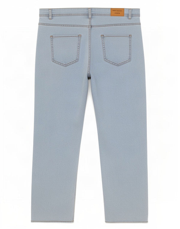 Zara Dame Straight Jeans EU 50 3XL W40 L28 Blå