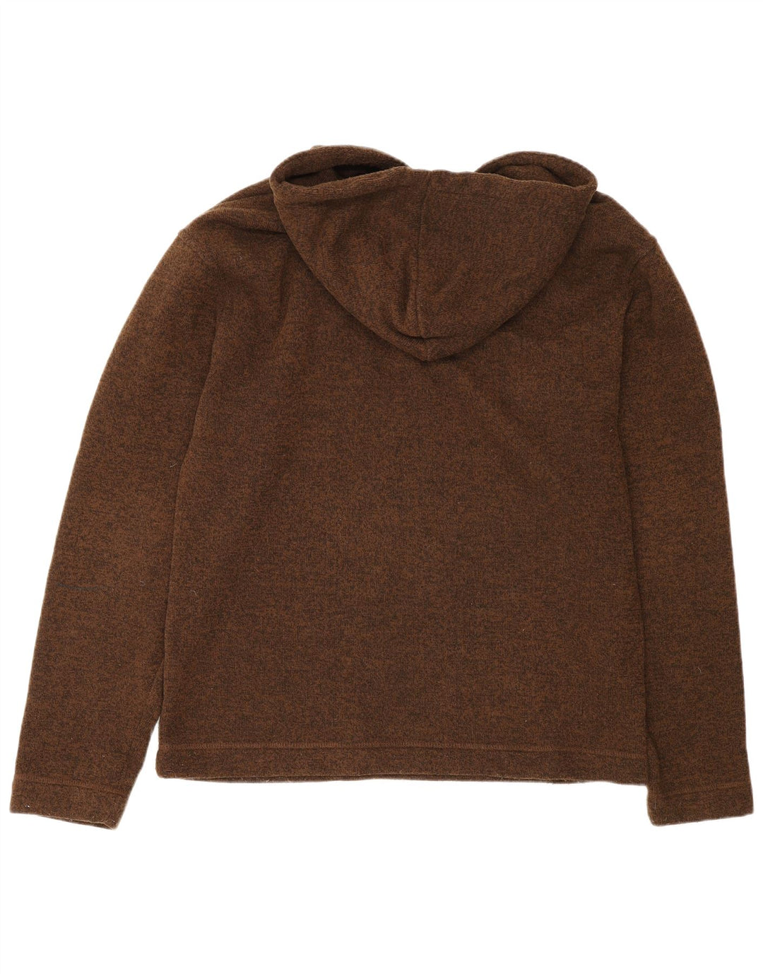 Weird Fish Sherpa hættetrøje til mænd Medium Brown Flecked Polyester