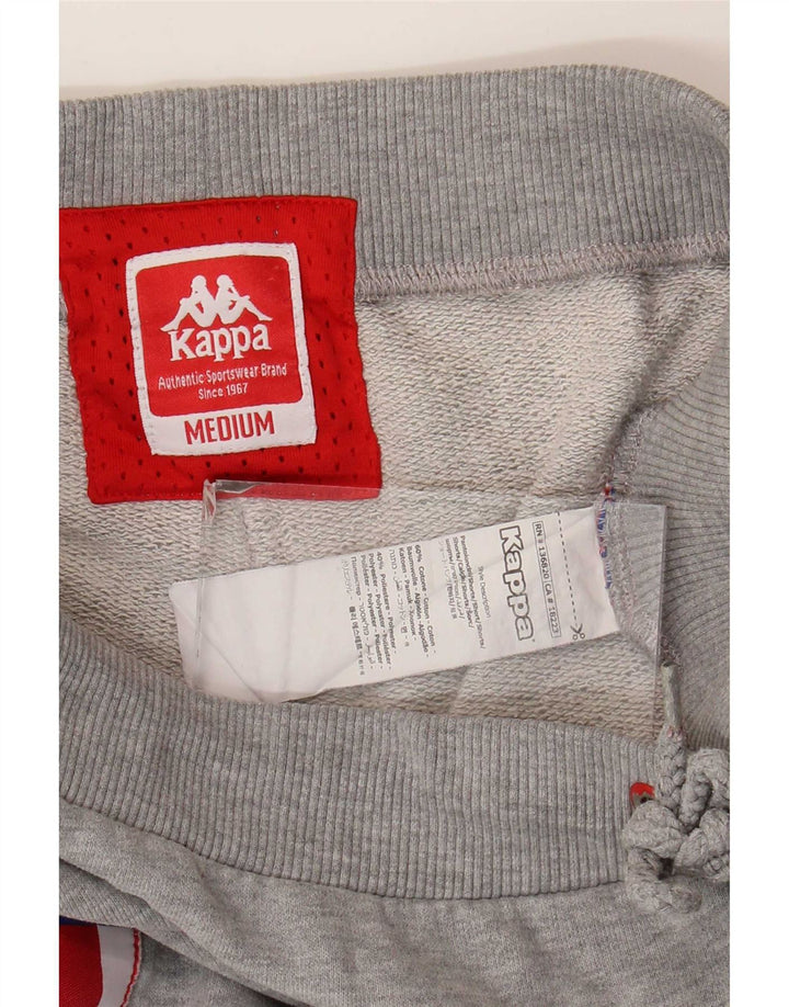Kappa Herre grafiske sportsshorts Mediumgrå Colourblock Bomuld
