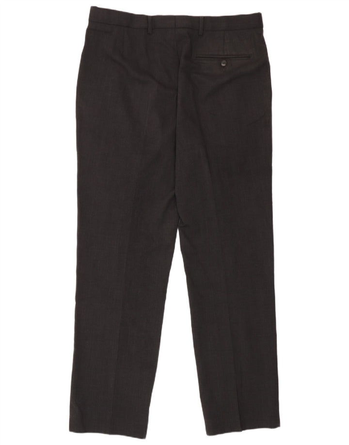Marks & Spencer Herre Regular Fit Suit Bukser W34 L31 Grå uld