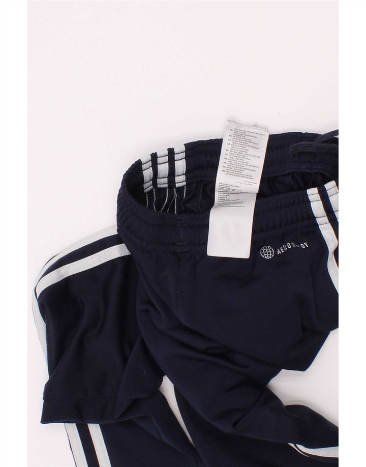 Adidas Boys Aeroready Tracksuit Bukser 7-8 år Navy Blue Polyester
