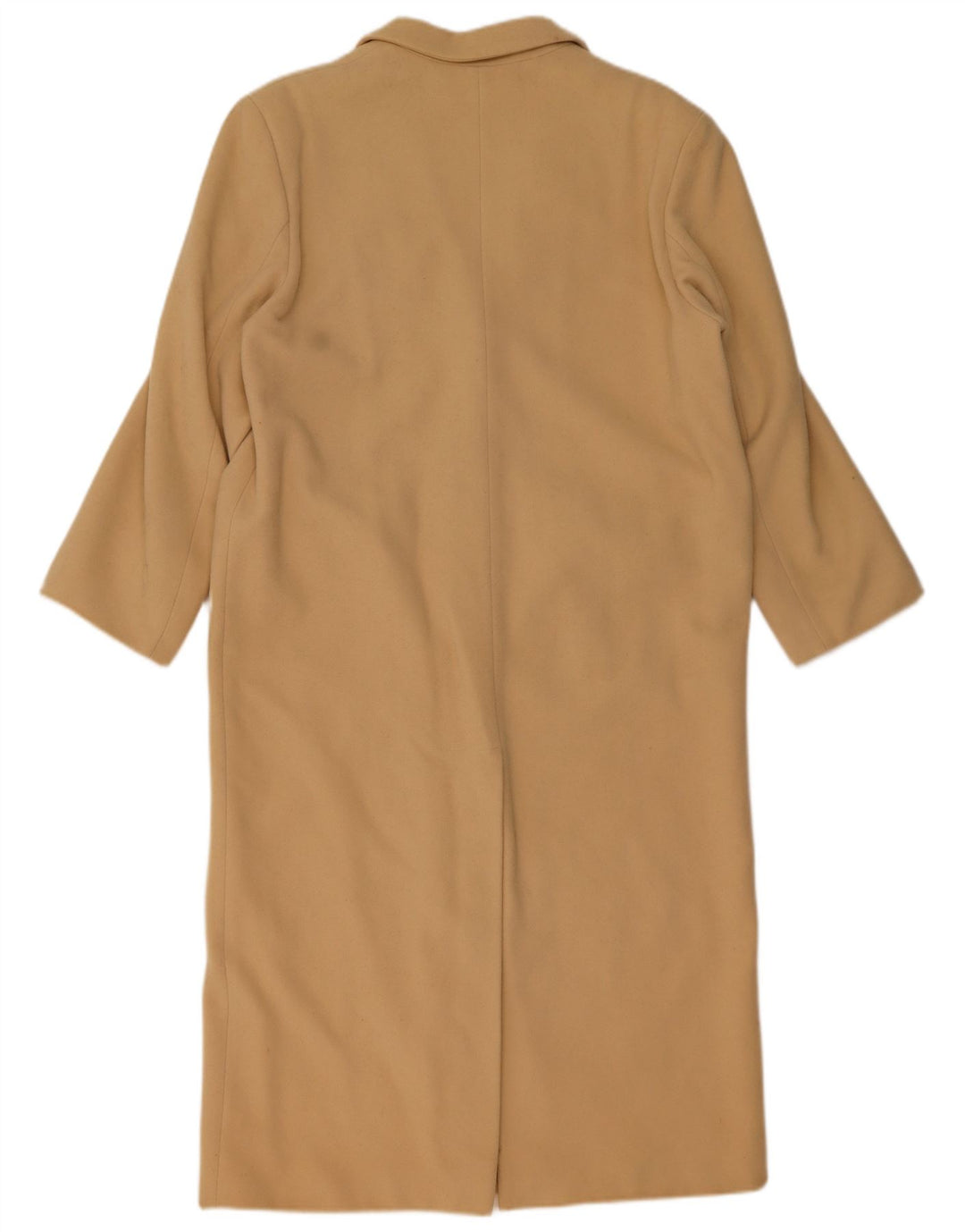 Benetton Dame Loose Fit Overfrakke IT 42 Medium Beige Uld