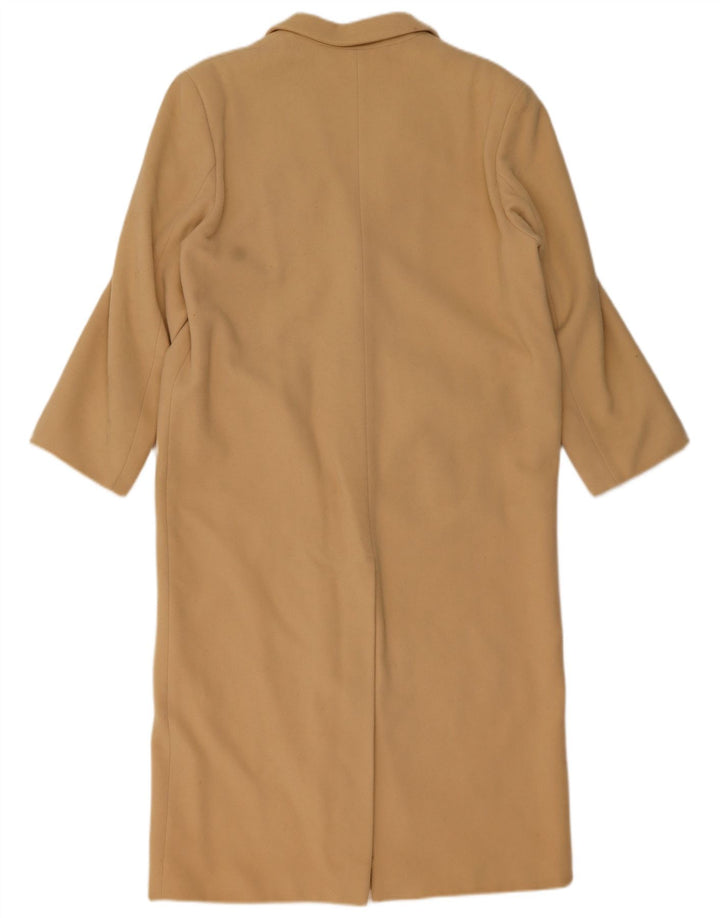 Benetton Dame Loose Fit Overfrakke IT 42 Medium Beige Uld