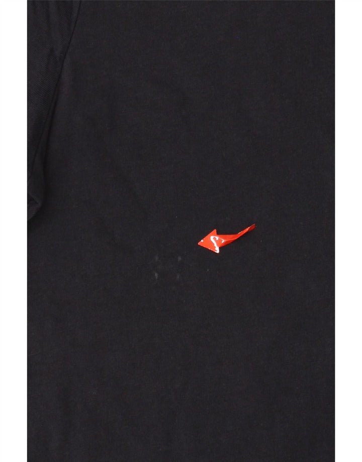 TOMMY HILFIGER T-shirt top til kvinder UK 2 2XS marineblå bomuld