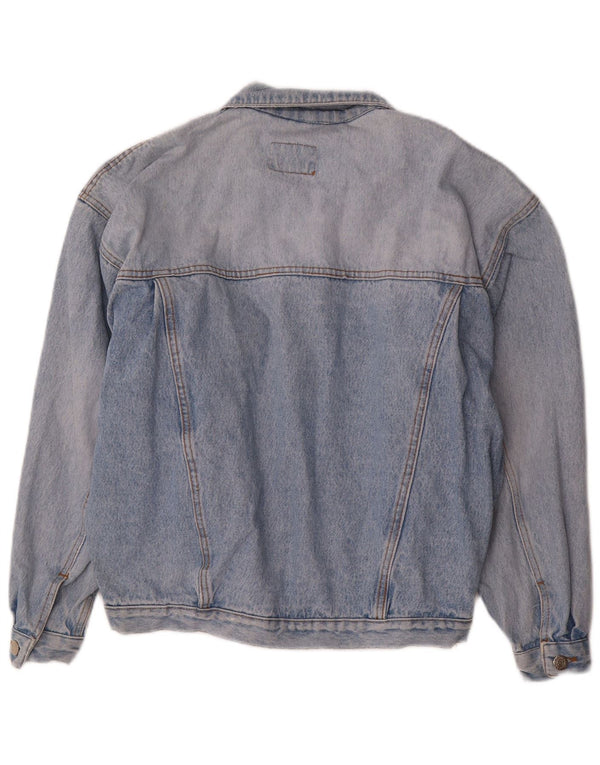 Vintage Herre Loose Fit denimjakke UK 36 Small Blue