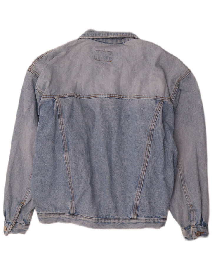 Vintage Herre Loose Fit denimjakke UK 36 Small Blue
