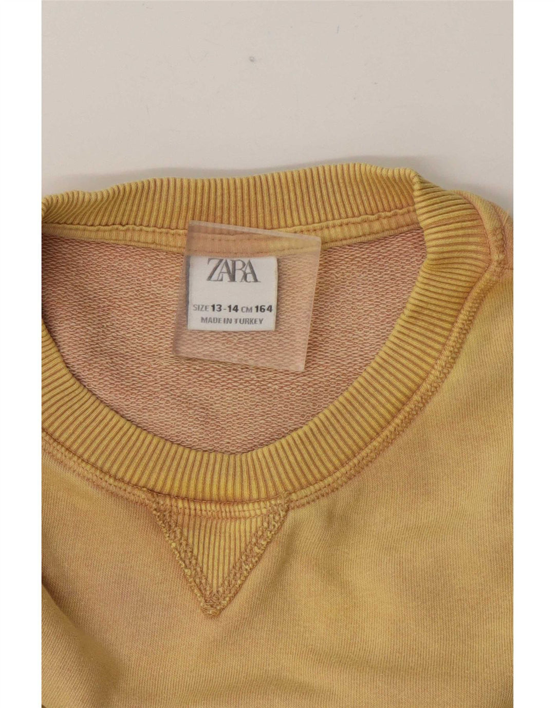 Zara Girls Graphic Oversized Sweatshirt Jumper 13-14 år Gul