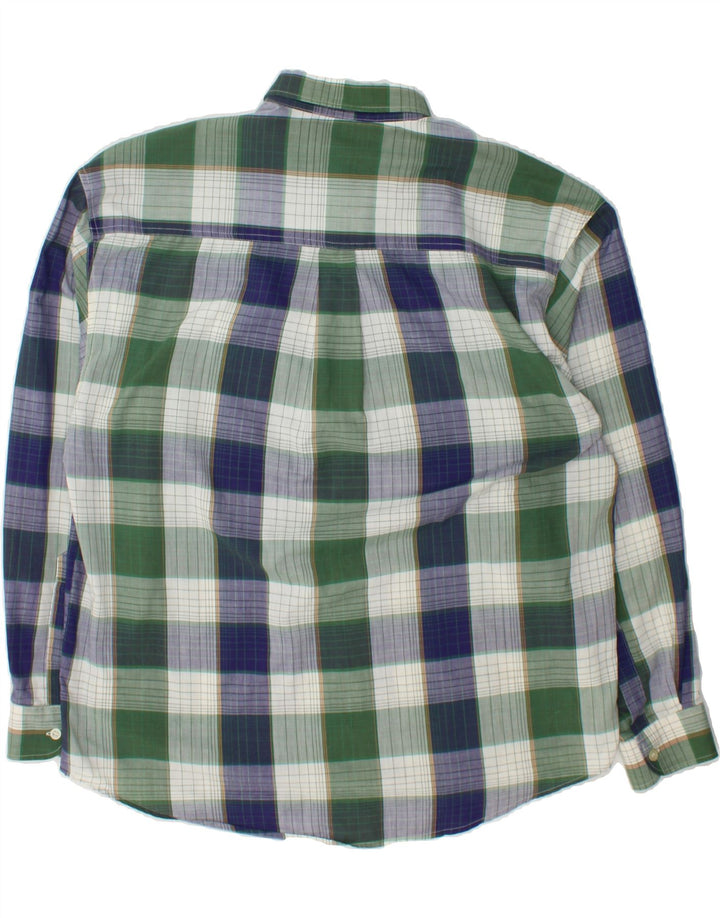VINTAGE Mens Shirt XL Green Check Vintage Vintage and Second-Hand Vintage from Messina Hembry 