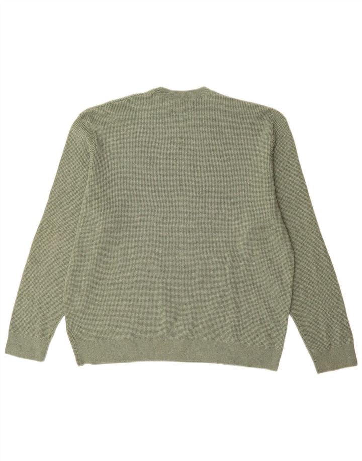 Marks & Spencer Herre sweater med rund hals 3XL grøn polyester
