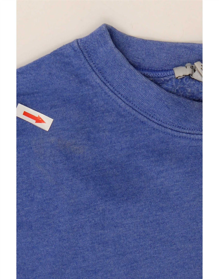 Topshop Dame Sweatshirt Jumper UK 12 Medium Blue