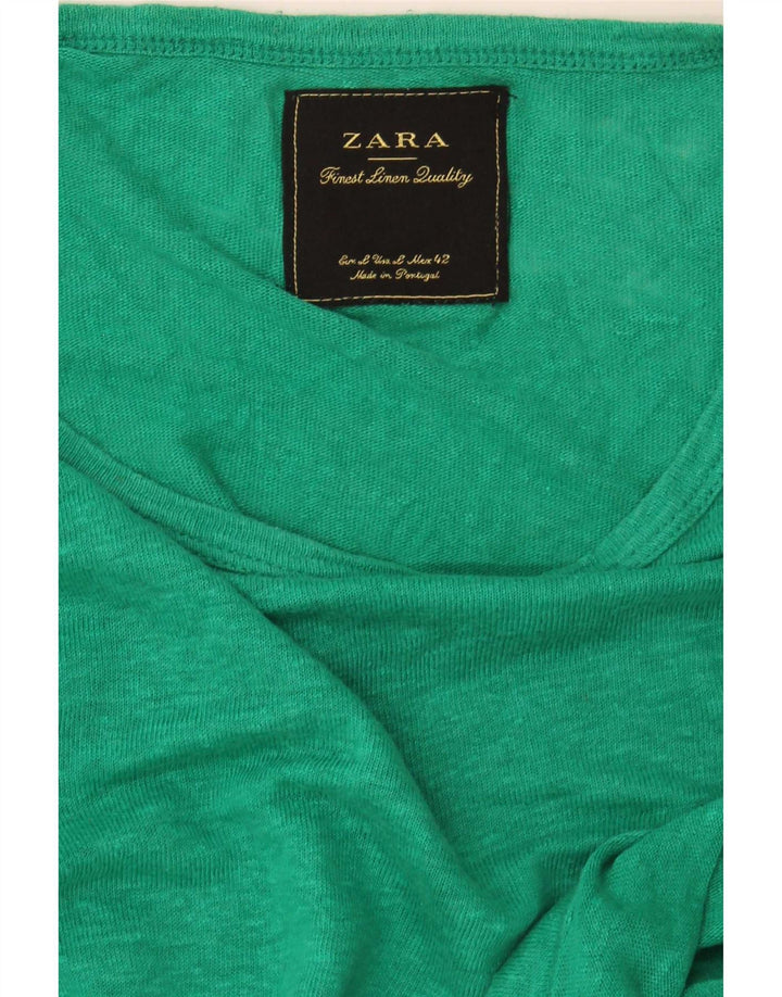 Zara Herre T-Shirt Top Lille Grøn