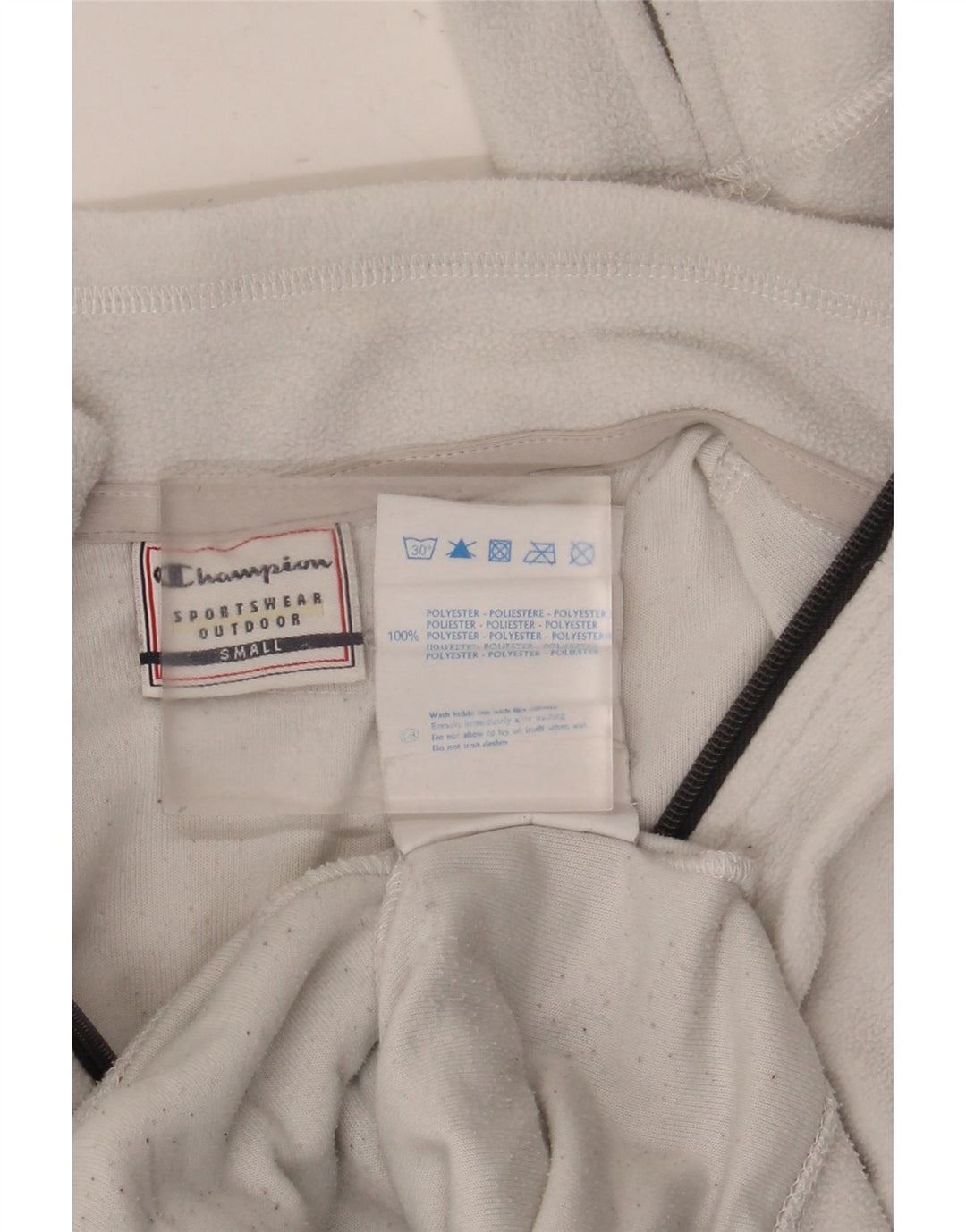 Champion Dame grafisk fleecejakke UK 10 Small White Polyester