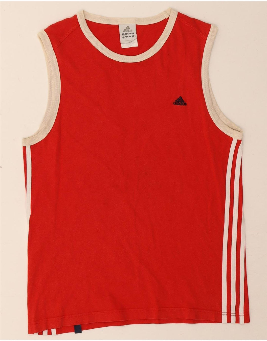 Adidas Herrevest Top UK 38/40 Medium Rød Bomuld