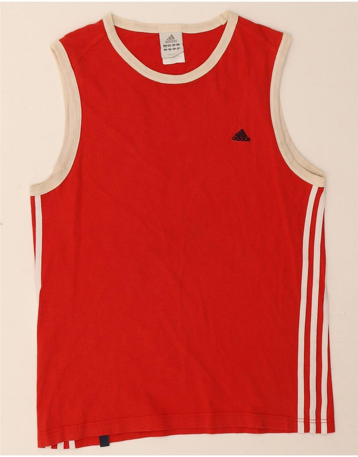 Adidas Herrevest Top UK 38/40 Medium Rød Bomuld