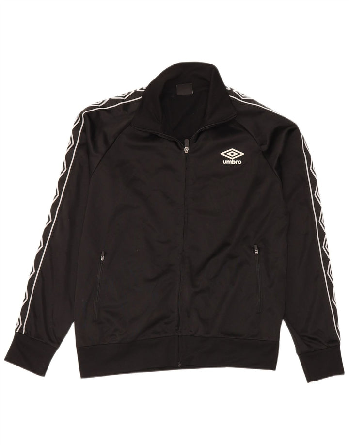 UMBRO Herre grafisk træningsdragt Topjakke Medium Sort Polyester