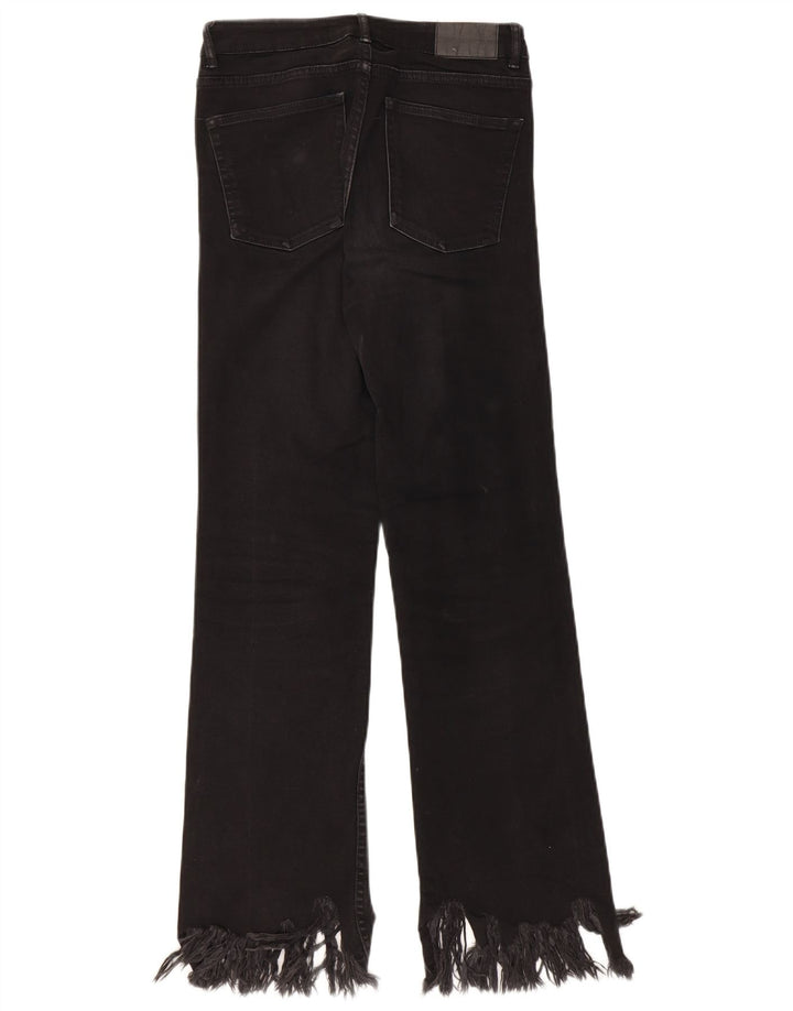 ZARA Straight Jeans til kvinder EU 36 XS W26 L27 Sort