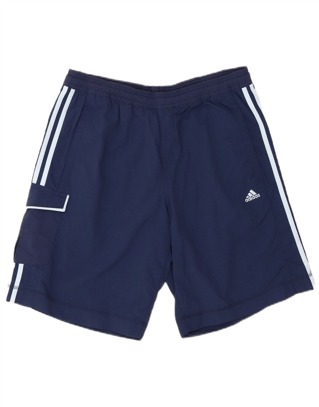 Adidas Herre Cargo Sportshorts Store Marineblå Nylon