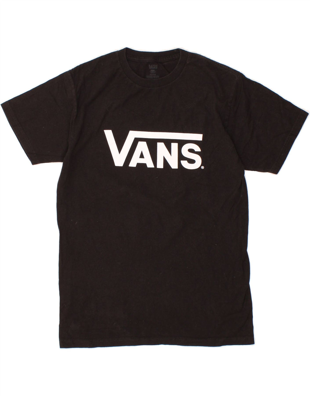 VANS Mens Graphic T-Shirt Top Small Black Cotton Vintage Vans and Second-Hand Vans from Messina Hembry 