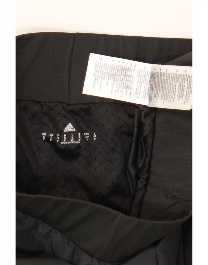 Adidas sportsshorts til kvinder UK 10 Small Black Polyester