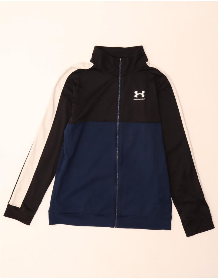 UNDER ARMOUR Drenge træningsdragt topjakke 13-14 år XL Sort Colourblock