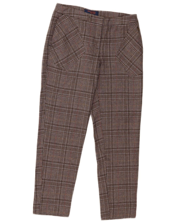 Trussardi Damekoniske Cropped Trousers IT 42 Medium W28 L25 Grå ternet