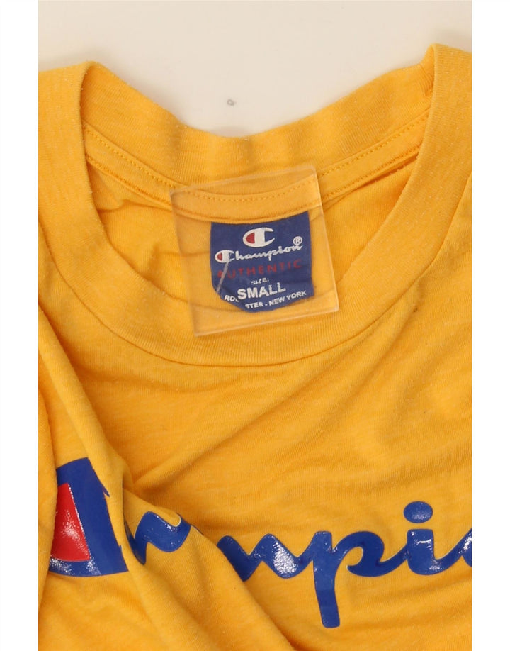 Champion Herre Grafisk T-Shirt Top Lille Gul