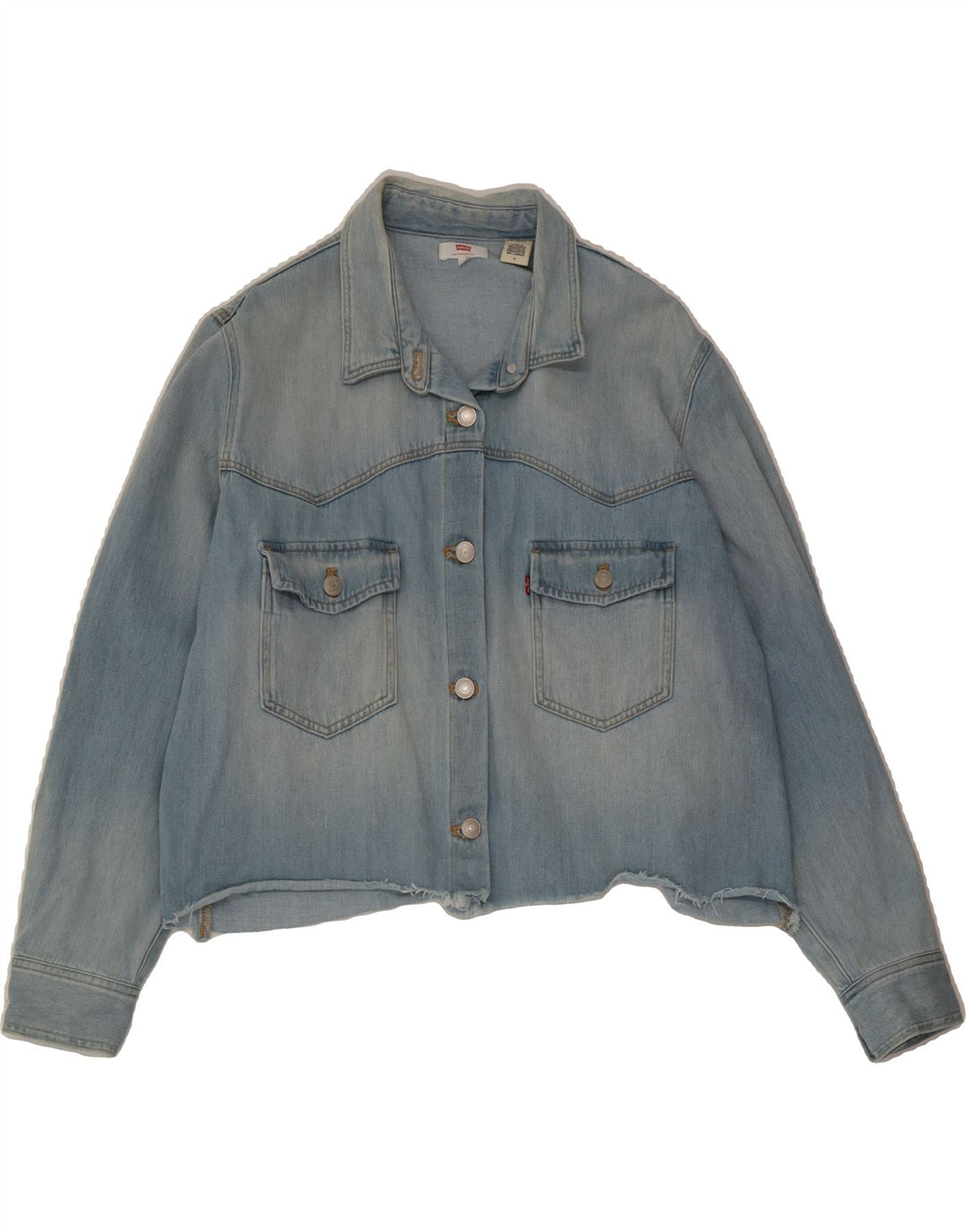LEVI'S Womens Denim Jacket UK 14 Medium Blue Cotton Vintage Levi's and Second-Hand Levi's from Messina Hembry 