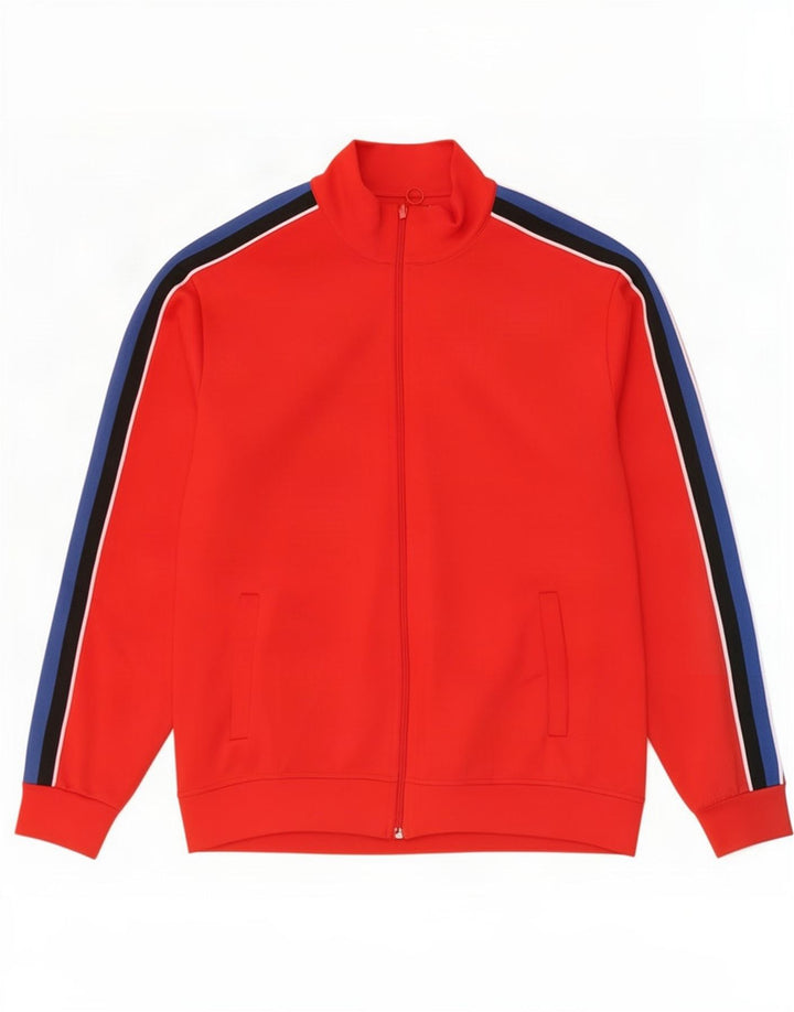 Zara Træningsdragt til mænd Topjakke Stor Rød Colourblock Polyester