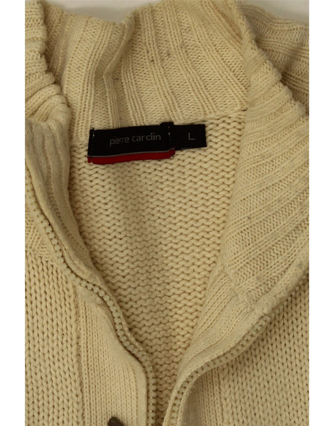 Pierre Cardin Herre Cardigan Sweater Stor Beige Akryl