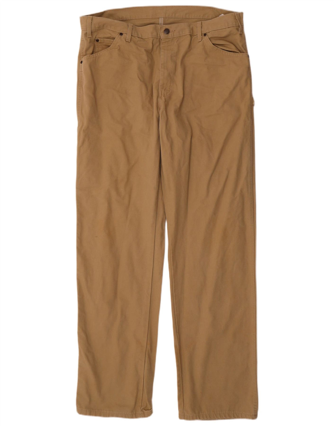 DICKIES Straight Cargo Bukser til mænd W38 L36 Beige Bomuld