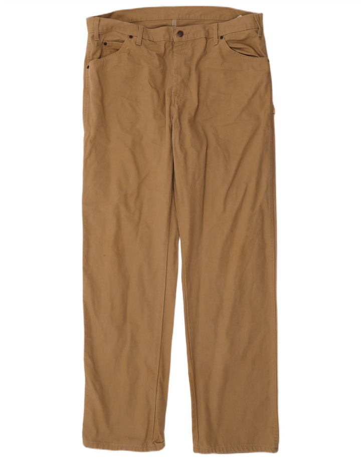 DICKIES Straight Cargo Bukser til mænd W38 L36 Beige Bomuld