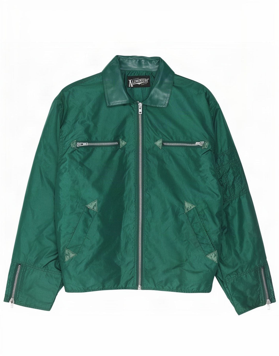 Vintage Bomber Jacket UK 40 Stor Grøn Nylon