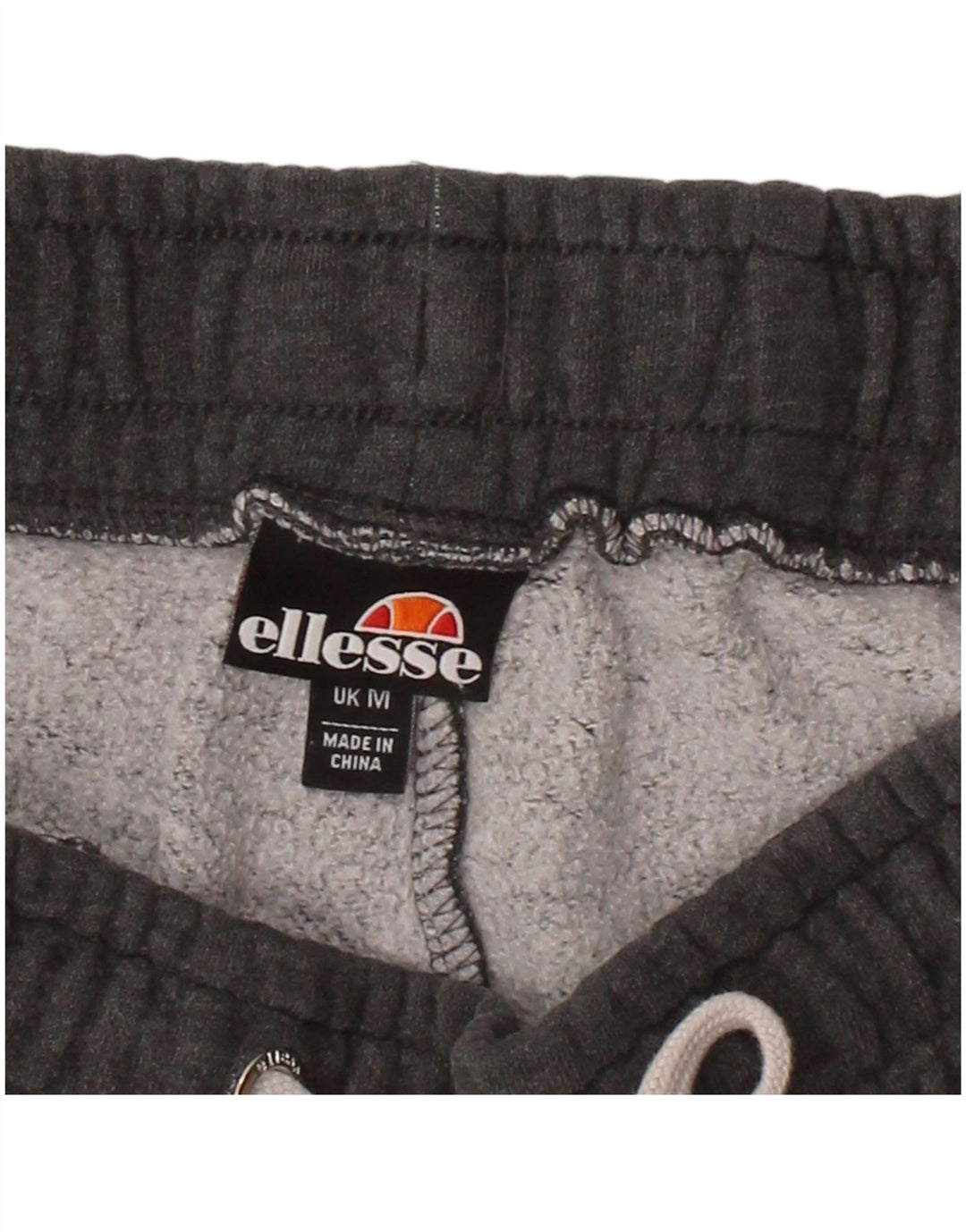 ELLESSE Mens Graphic Sport Shorts Medium  Grey Cotton