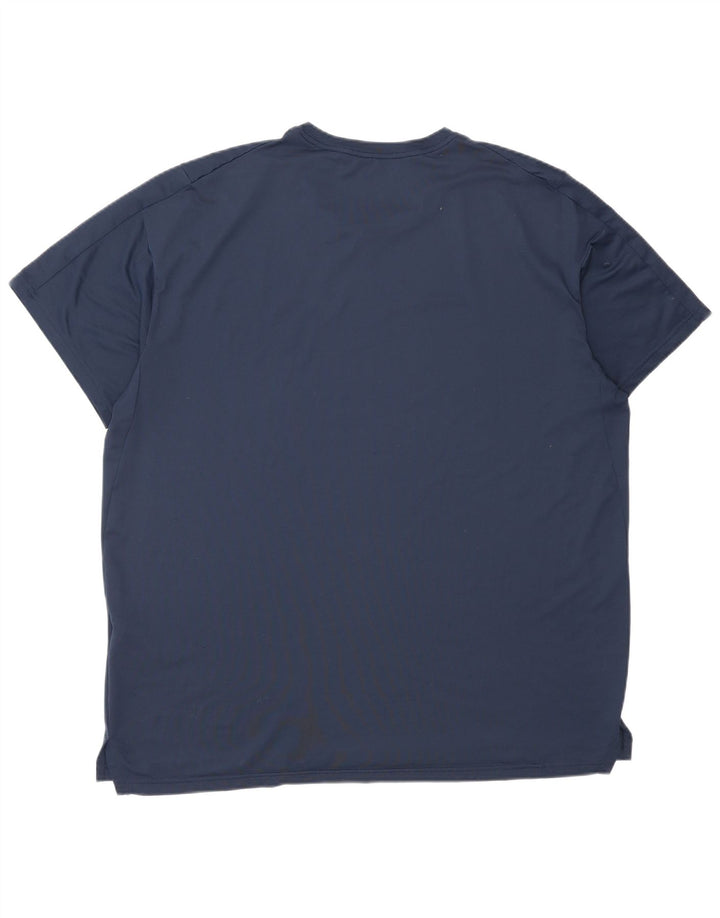 Nike Herre Dri Fit Standard Fit T-Shirt Top XL Marineblå Polyester
