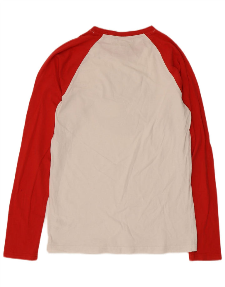 Timberland Dame Grafisk Top Langærmet UK 10 Small White Colourblock
