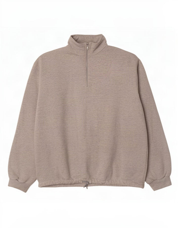 Asics Sweatshirt med lynlås til kvinder UK 20 2XL Grå Flecked