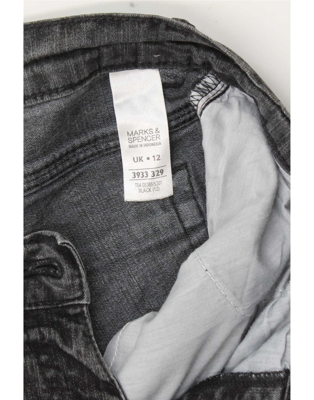 Marks & Spencer Dame Capri Jeans UK 12 Medium W30 L19 Grå Bomuld