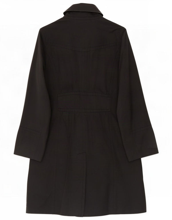 Mossimo Womens Trench Coat UK 14 Medium Black