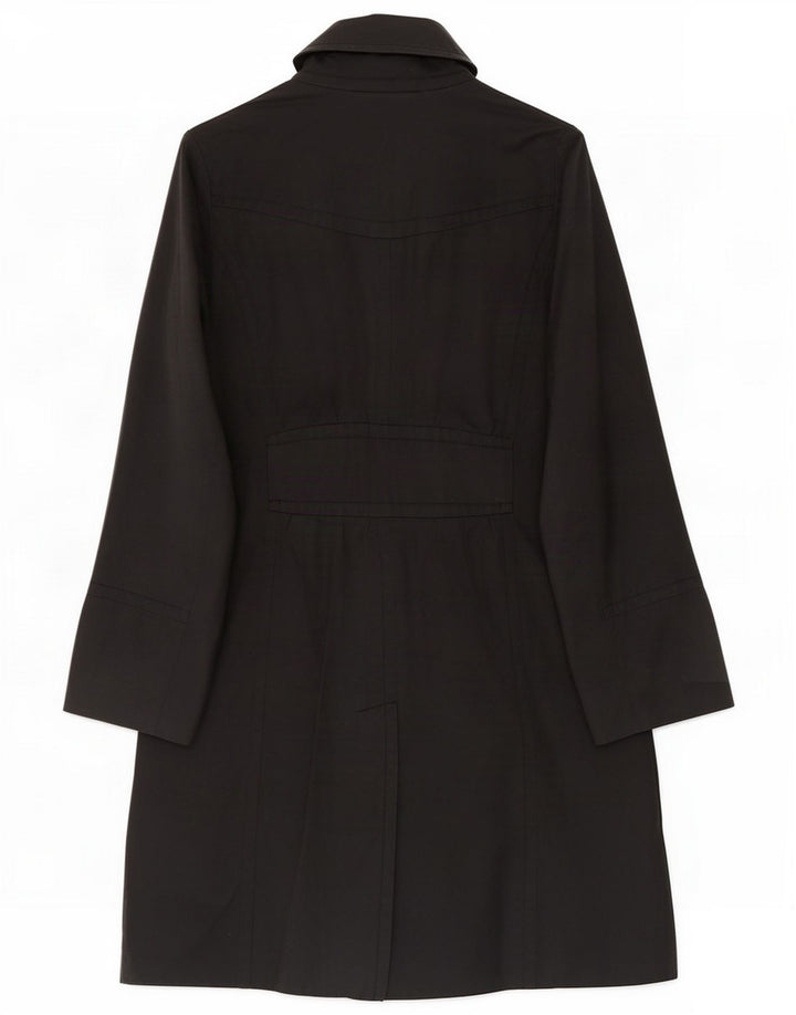 Mossimo Womens Trench Coat UK 14 Medium Black