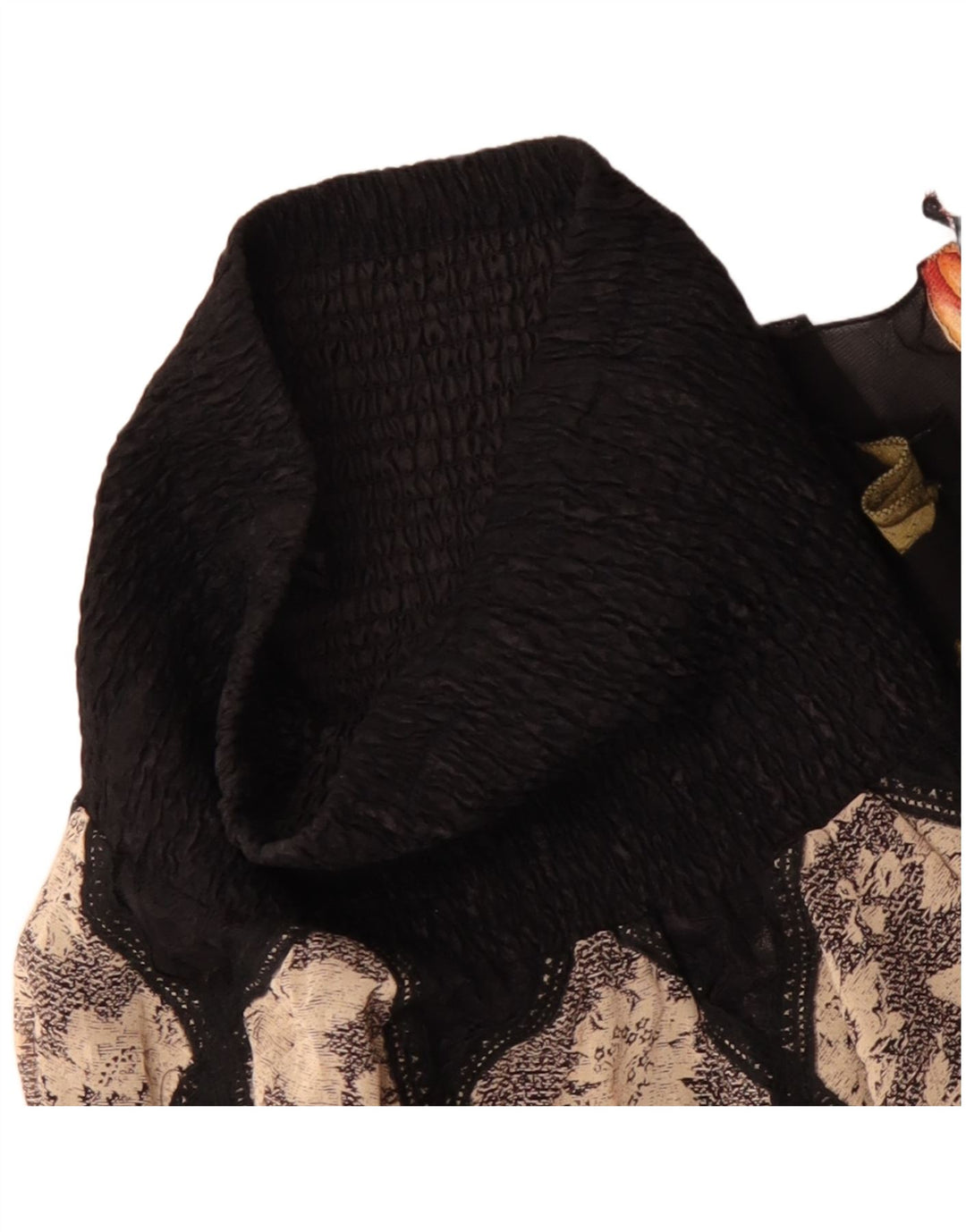 Vintage kvinders asymmetrisk sigøjnernederdel W30 Medium flerfarvet patchwork