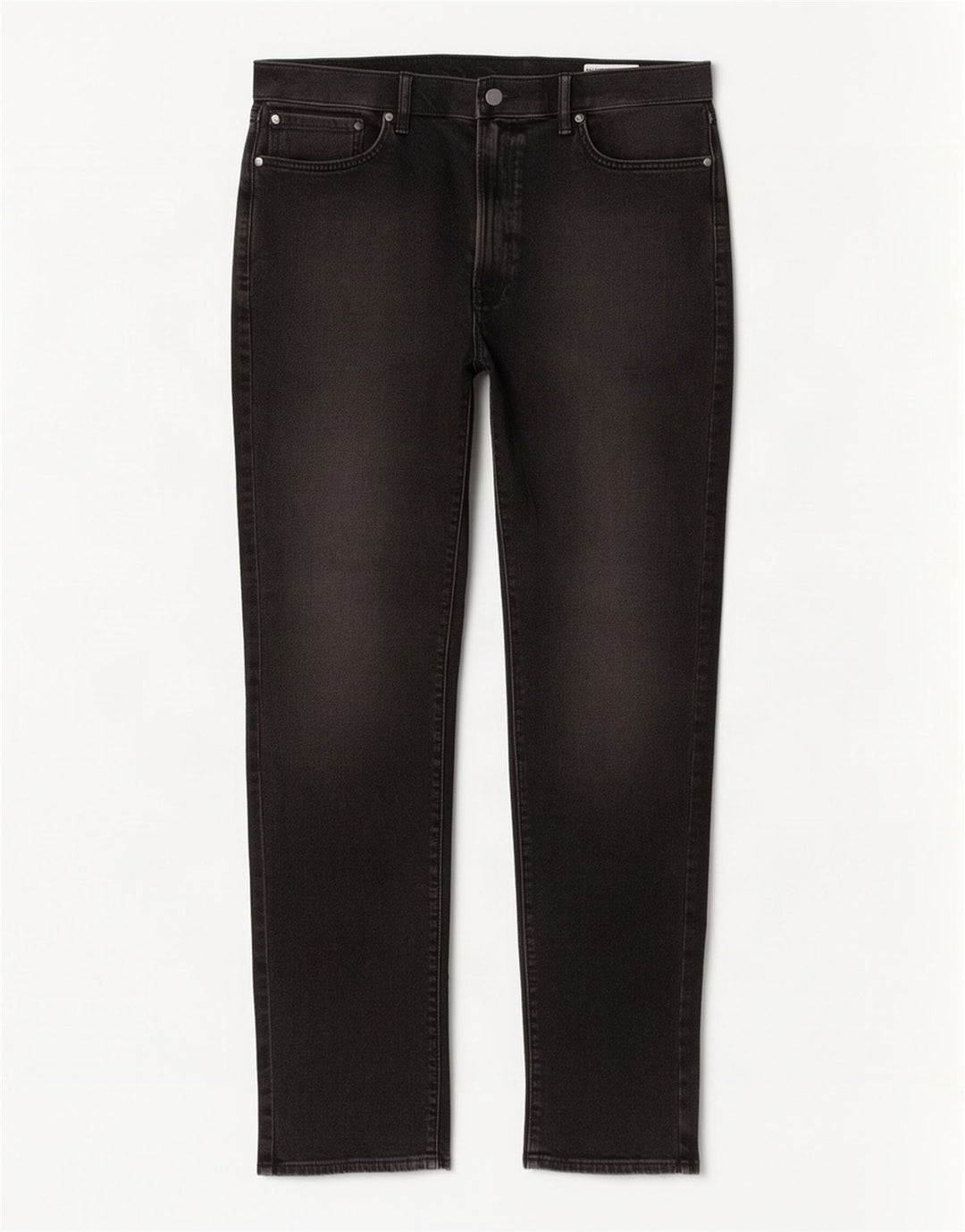 Marks & Spencer Herre Tapered Jeans W38 L33 Sort Bomuld