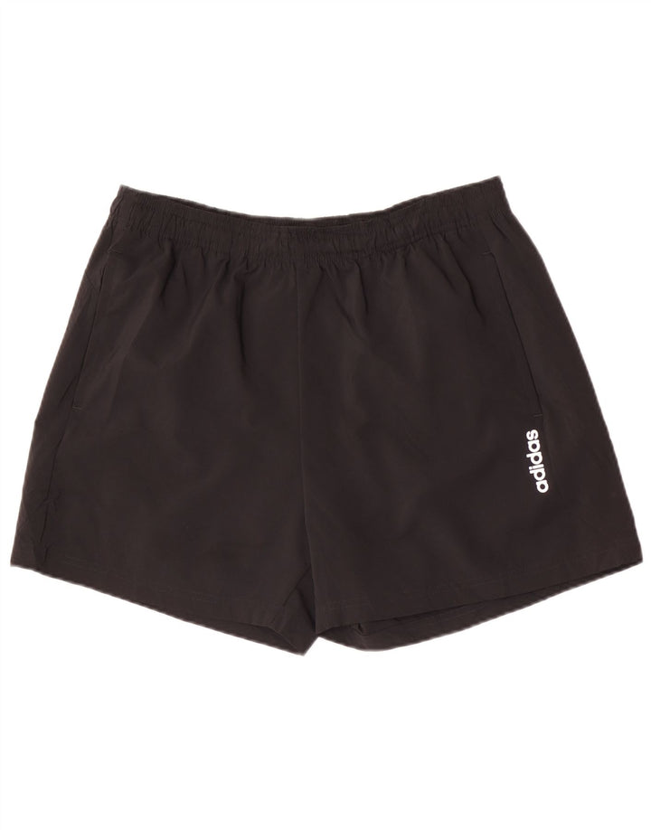 Adidas Sportsshorts til mænd, store sorte polyester