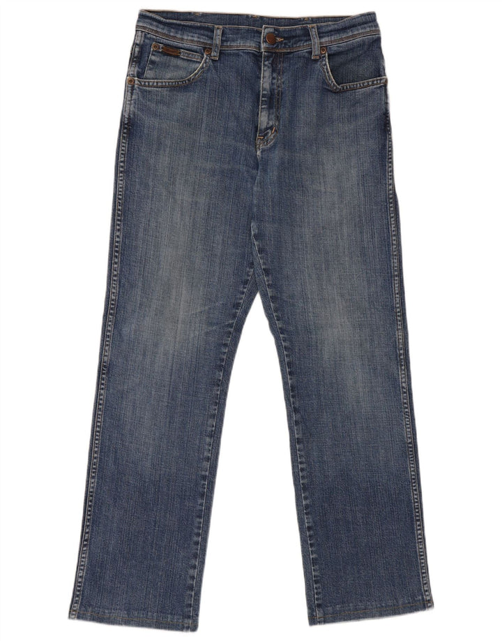 Wrangler Herre Texas Stretch Straight Jeans W32 L27 Blå Bomuld