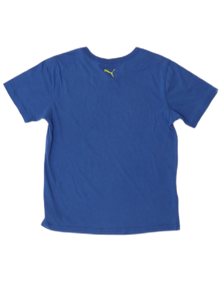 PUMA Piger Grafisk T-Shirt Top 11-12 År Blå